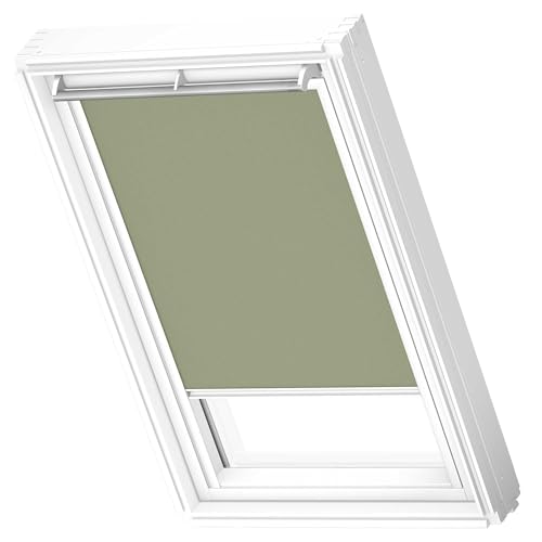 VELUX Original Nature Collection Dachfenster Verdunkelungsrollo, M04, Marsh, mit weißer Führungsschiene von VELUX