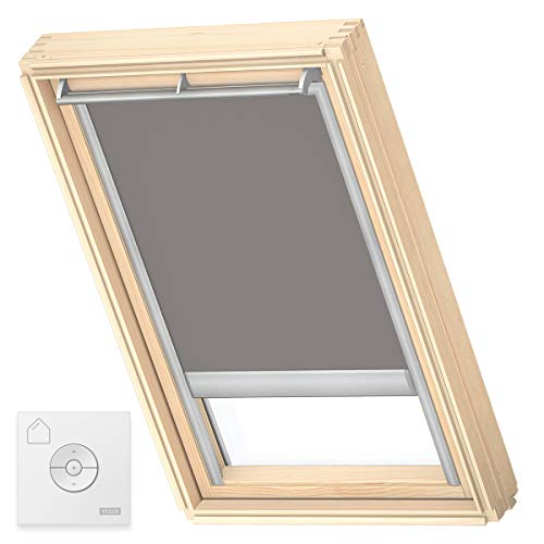 VELUX Original Solar-Verdunkelungsrollo für P06, Grau, mit Grauer Führungsschiene von VELUX