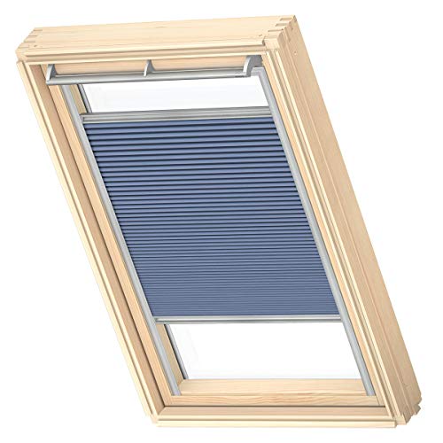 VELUX Original Wabenplissee, F06, Nachtblau, mit Grauer Führungsschiene von VELUX