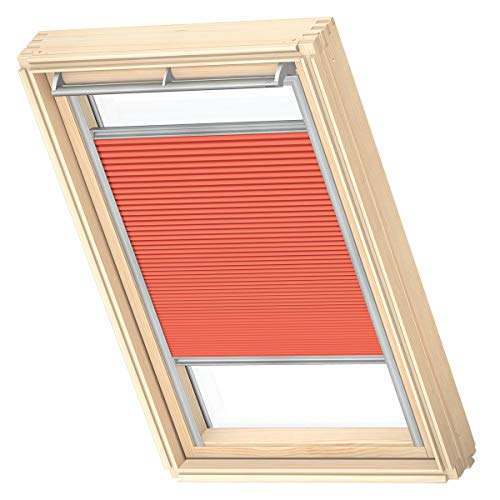 VELUX Original Wabenplissee, M06, Sanddorn, mit Grauer Führungsschiene von VELUX