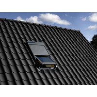 VELUX Solar-Rollladen »SSL CK04 0000S«, dunkelgrau, für VELUX Dachfenster, inkl. Funk-Wandschalter von VELUX