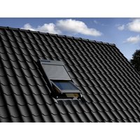 VELUX Solar-Rollladen »SSL SK06 0000S«, dunkelgrau, für VELUX Dachfenster, inkl. Funk-Wandschalter von VELUX