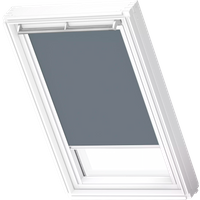 VELUX Verdunklungsrollo "DKL 4581SWL, Farbe: blaugrau", verdunkelnd, ohne Bohren, in Führungsschienen, weiße Führungsschienen & Griffleiste VELUX Verdunklungsrollo "DKL 4581SWL, Farbe: blaugrau", verdunkelnd, ohne Bohren, in Führungsschienen, weiße Führungsschienen & Griffleiste von VELUX