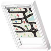 VELUX Verdunklungsrollo "DKL 4655SWL, Motiv: Kids Straßen", verdunkelnd, ohne Bohren, in Führungsschienen, weiße Führungsschienen & Griffleiste VELUX Verdunklungsrollo "DKL 4655SWL, Motiv: Kids Straßen", verdunkelnd, ohne Bohren, in Führungsschienen, weiße Führungsschienen & Griffleiste von VELUX