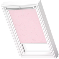 VELUX Verdunklungsrollo "DKL 4659SWL, Motiv: Kids Rosa Sterne", verdunkelnd, ohne Bohren, in Führungsschienen, weiße Führungsschienen & Griffleiste VELUX Verdunklungsrollo "DKL 4659SWL, Motiv: Kids Rosa Sterne", verdunkelnd, ohne Bohren, in Führungsschienen, weiße Führungsschienen & Griffleiste von VELUX