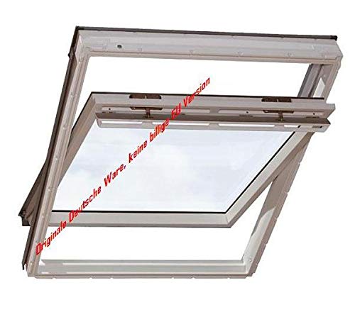 Velux Dachfenster GGU Schwingfenster 114x118cm SK06 0070 Thermo Kunststoff mit Ziegeleindeckrahmen EDZ 0000 von VELUX