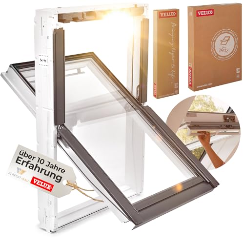 Velux Dachfenster Kunststoff Thermo-Technology (66 x 140) mit Eindeckrahmen (GLU 0051) von VELUX
