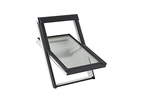 Velux Sparpaket "Sunshine" - Dachfenster+Eindeckrahmen+Hitzeschutzmarkise (55 x 78 CK02, EDZ 0000 - für Ziegel bis 4,5cm) von VELUX