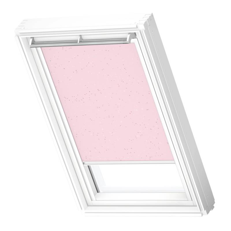 Velux Verdunkelungs-Rollo Manuell DKL MK08 4659SWL mit Sterne 78 x 140 cm Rosa von VELUX