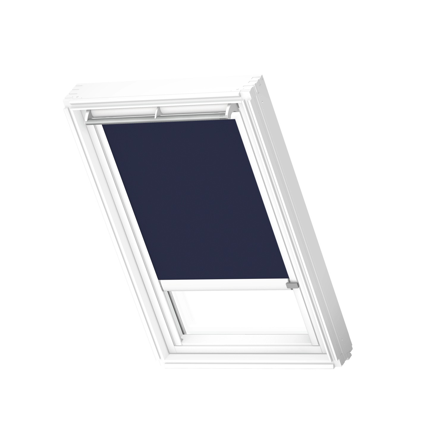 Velux Verdunkelungsrollo DML C06 1100KWL mit Schiene Blau-Weiß von VELUX