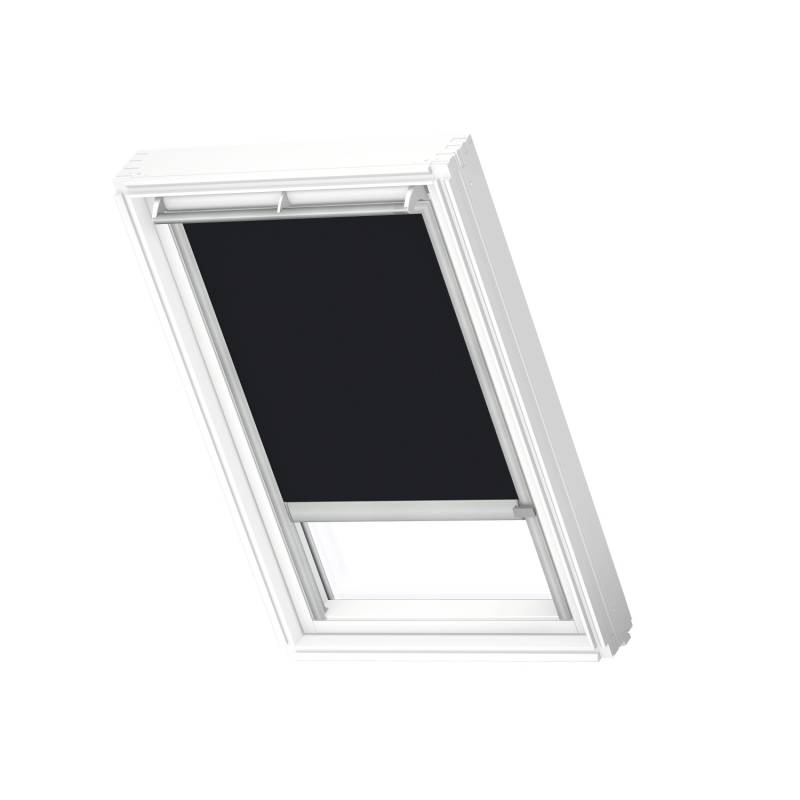 Velux Verdunkelungsrollo DML U04 3009K mit Schiene Schwarz-Silber von VELUX