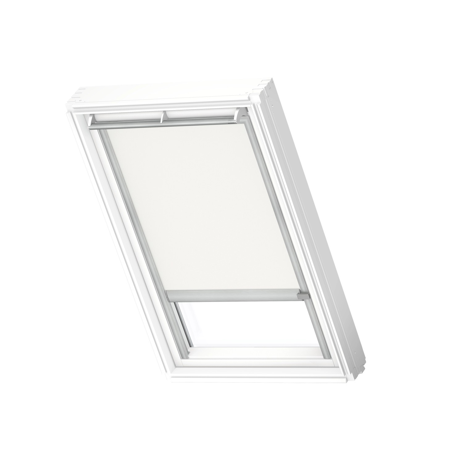 Velux Verdunkelungsrollo DSL FK04 1025K mit Schiene Weiß-Alu von VELUX