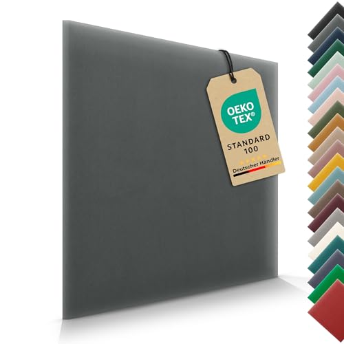 VELUYA Wandkissen Wandpolster Quadrat – Samt, Polsterpaneele 50 x 50 cm, Polsterplatte, Oeko-TEX, Made in EU, Anthrazit M02 VELUYA Wandkissen Wandpolster Quadrat – Samt, Polsterpaneele 50 x 50 cm, Polsterplatte, Oeko-TEX, Made in EU, Anthrazit M02 von VELUYA