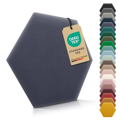VELUYA Wandpolster Polsterpaneele Hexagon – Samt, Wandkissen 26 x 30 cm, Polsterplatte, Oeko-TEX, Made in EU, Dunkellila M20 VELUYA Wandpolster Polsterpaneele Hexagon – Samt, Wandkissen 26 x 30 cm, Polsterplatte, Oeko-TEX, Made in EU, Dunkellila M20 von VELUYA