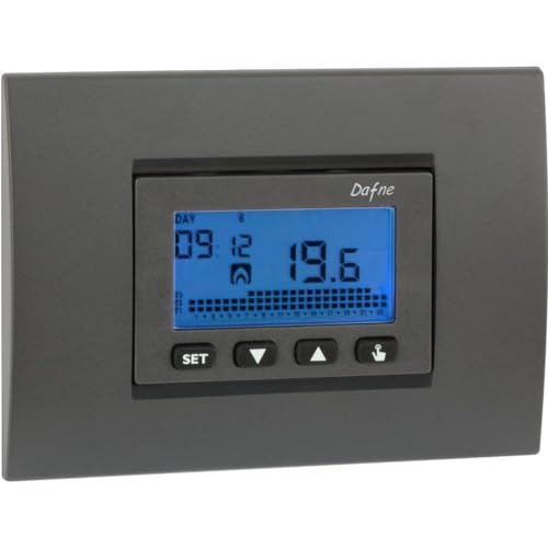 VEMER Daphne Einbaubatterie Chronothermostat, weiß/anthrazit, normal von VEMER