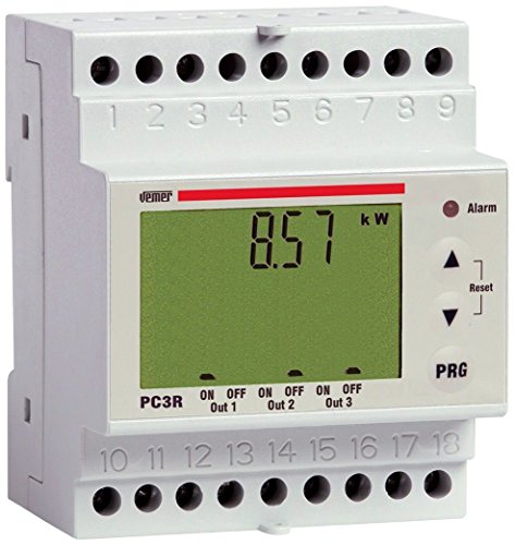 VEMER VE467700 PC3R - Prioritätslaststeuereinheit zur Verhinderung der Trennung des Hauptschalters (Blackout), 3 steuerbare Nicht prioritäre Lasten, Weiß von VEMER