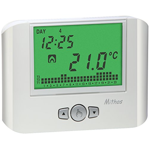 VEMER VE766800 MITHOS Digital Heizungsthermostat, Raumthermostat mit Wochenprogrammierung, Stromversorgung 230V, 230 V, Weiß von VEMER