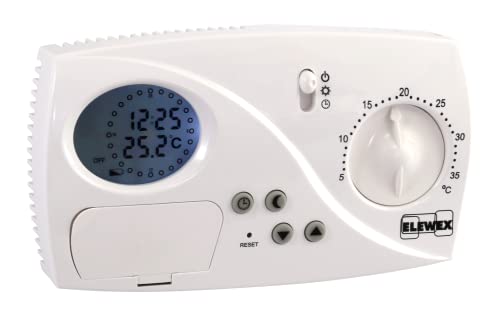 VEMER VE773200 CT 24H - Heizungsthermostat, Raumthermostat mit Tagesprogrammierung, Stromversorgung mit Batterien, Weiß von VEMER