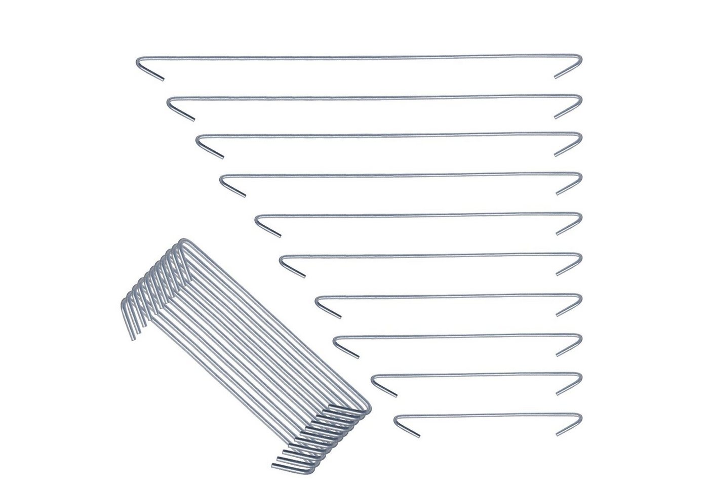 VENDOMNIA Zaun Distanzhalter für Gabionen, (Drahtstärke 3,5 mm, verzinkter Stahl, 10, 15, 20, 25, 30 cm, Setwahl, Abstandshalter, Spannhaken, Distanzhaken), für Steinkörbe, Steinzaun, Steinkorb, Gabionenkörbe, Gabione von VENDOMNIA