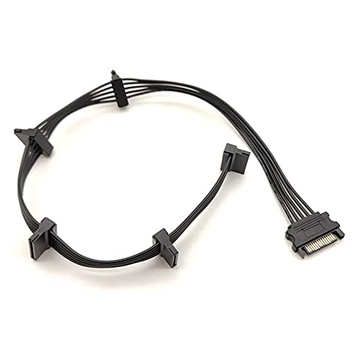 VENEKA 15Pin SATA Energie Versorgung Splitter Kabel Festplatte Laufwerk 1 Stecker auf 5 Buchse VerläNgerung Kabel für DIY PC Server VENEKA 15Pin SATA Energie Versorgung Splitter Kabel Festplatte Laufwerk 1 Stecker auf 5 Buchse VerläNgerung Kabel für DIY PC Server von VENEKA