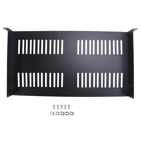 VENEKA 1U Server-Rack-Regal, belüftet, freitragende Ablage für 48,3 cm Netzwerkgeräte-Rack und Schrank, einfach zu bedienen, feine Verarbeitung VENEKA 1U Server-Rack-Regal, belüftet, freitragende Ablage für 48,3 cm Netzwerkgeräte-Rack und Schrank, einfach zu bedienen, feine Verarbeitung von VENEKA