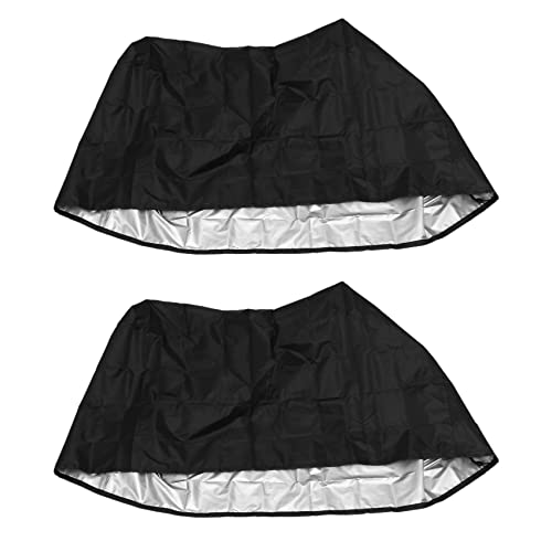 VENEKA 2 x wasserdichte Abdeckung für Rasenmäher, strapazierfähig, wasserdicht, Gartentraktorabdeckung, wetterfeste Outdoor-Aufbewahrungsvorrichtung von VENEKA