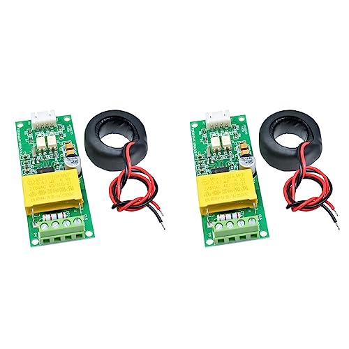 VENEKA 2X AC Digital Multifunction Meter Watt Power Volt Amp Strom Test Module PZEM-004T für TTL COM2/COM3/COM4 0-100A von VENEKA