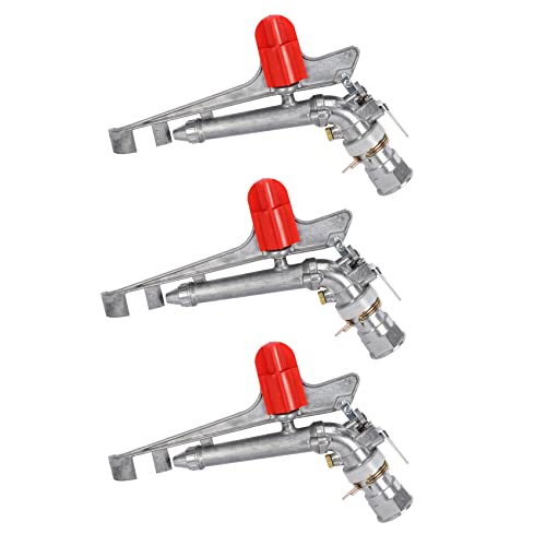 VENEKA 3 x 3,8 cm Garten-Schlagwasser, 360 Grad verstellbarer Sprinkler, Zinklegierung von VENEKA