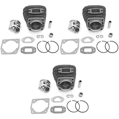 VENEKA 3 x 45 mm Kettensägen-Zylinder-Kolbennadelkäfigdichtungssatz für 4500 45Cc 5200 52Cc 5800 Benzin-Kettensägen-Ersatzteile von VENEKA
