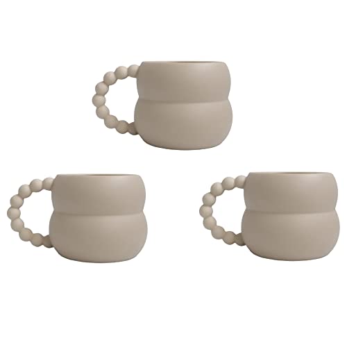 VENEKA 3X Keramik Tasse Nette Kaffeetasse Nordic Wohnkultur Handgemachte Kunst Milch Tee Tasse Home Drinkware Paar B von VENEKA