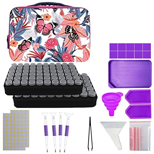 VENEKA Aufbewahrungsbox mit 120 Steckplätzen, Zubehör und Werkzeug für 5D-Kit von VENEKA