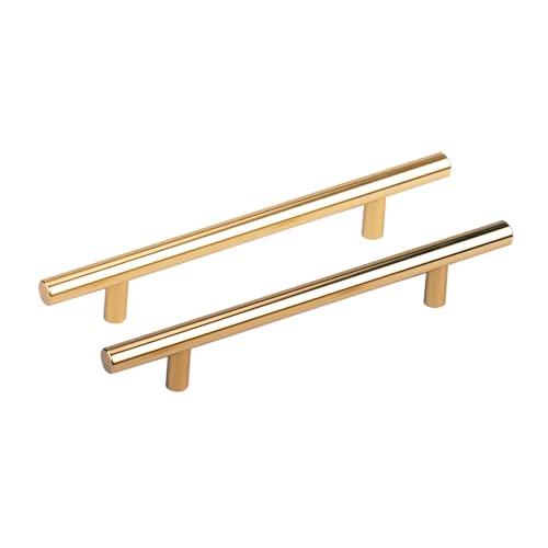 2 Stück Goldene Schrankgriffe Aluminium Garderobengriffe Solide Küchenschrankgriffe Goldene Badezimmerschrankgriffe Schubladengriffe (Hole Distance 288mm) von VENEST