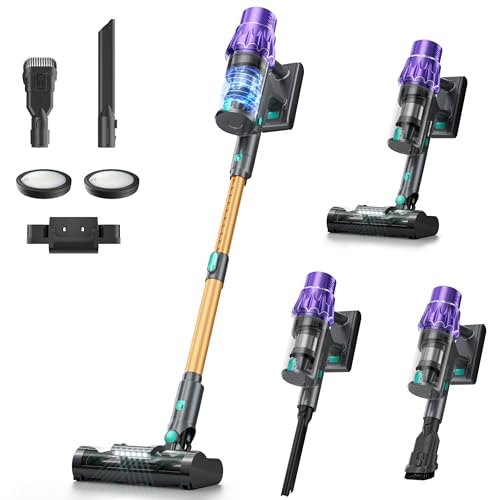 VENHIDELY 50KPA/530W/70Min Akku Staubsauger Kabellos, 1.5L Cordless Vacuum Cleaner Super Leise, Akkustaubsauger Selbstladender mit LED Display Anti-Tangle-Bürste für Hartböden Teppiche Tierhaare VENHIDELY 50KPA/530W/70Min Akku Staubsauger Kabellos, 1.5L Cordless Vacuum Cleaner Super Leise, Akkustaubsauger Selbstladender mit LED Display Anti-Tangle-Bürste für Hartböden Teppiche Tierhaare von VENHIDELY