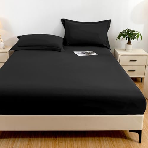 VENIES wasserdichte Matratzenauflage 100 x 200 cm Spannbettlaken Atmungsaktiv Inkontinenzunterlage Waschbar Bettlaken für boxspringbett Topper Matratze bis 30cm Schwarz VENIES wasserdichte Matratzenauflage 100 x 200 cm Spannbettlaken Atmungsaktiv Inkontinenzunterlage Waschbar Bettlaken für boxspringbett Topper Matratze bis 30cm Schwarz von VENIES