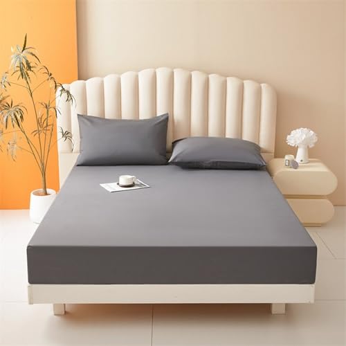VENIES wasserdichte Matratzenauflage 150 x 200 cm Spannbettlaken, Atmungsaktive Wasserundurchlässiger Matratzen-Schutz Nässeschutz für Boxspringbett Topper Matratze bis 30cm Dunkelgrau VENIES wasserdichte Matratzenauflage 150 x 200 cm Spannbettlaken, Atmungsaktive Wasserundurchlässiger Matratzen-Schutz Nässeschutz für Boxspringbett Topper Matratze bis 30cm Dunkelgrau von VENIES