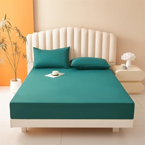 VENIES wasserdichte Matratzenauflage 180 x 200 cm spannbettlaken, Atmungsaktive Matratzenauflage, Inkontinenzauflage für Boxspringbett Topper Matratze bis 30cm Dunkelgrün von VENIES
