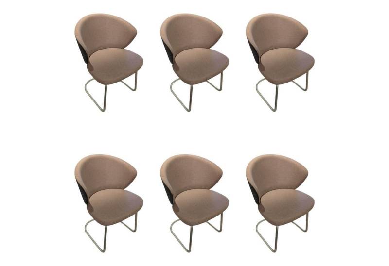 VENJAKOB Essgruppe 6er Set Stuhl 2902 17ZA Kim Innen Stoff Amsterdam Rosa Außen von VENJAKOB