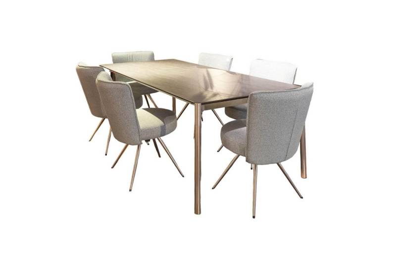 VENJAKOB Essgruppe Essgruppe Esstisch Mio LS 010417 Platte Keramik Basalto Grau von VENJAKOB