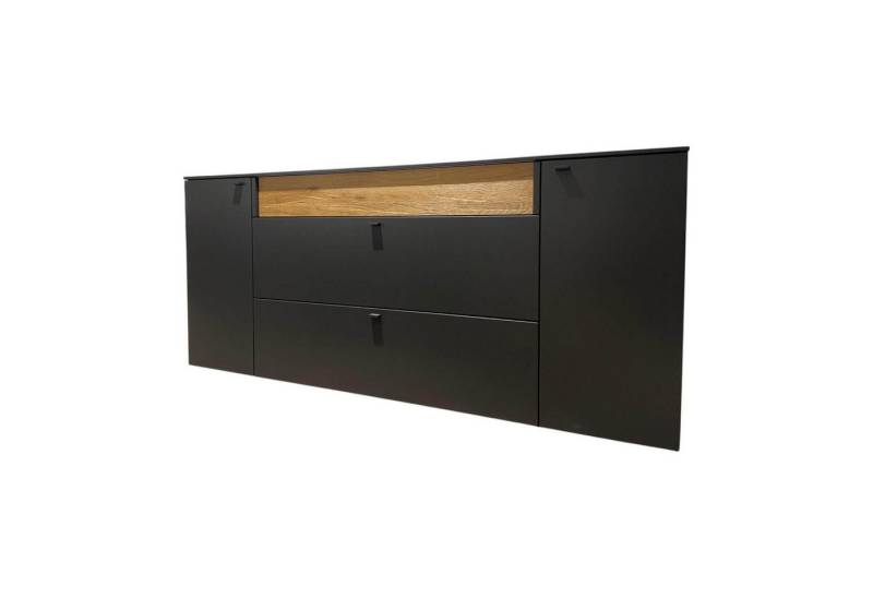 VENJAKOB Sideboard Sideboard Lumea 7243 3983 R Lack Anthrazit Matt Absetzung von VENJAKOB