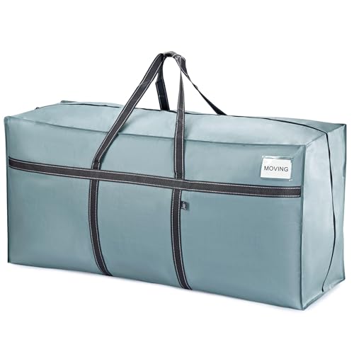 VENO 253 Liter extragroße Umzugstaschen, robuste Aufbewahrung,Transporttasche, Aufbewahrungstasche,Verwendet für Studentenwohnheime, Weihnachtsbaumlagerung.(Hellblau, 1er-Pack) von VENO
