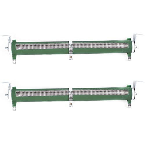 VENOAL 2 x 200 W Watt 100 Ohm Keramikröhre verstellbarer Rheostatwiderstand grün von VENOAL