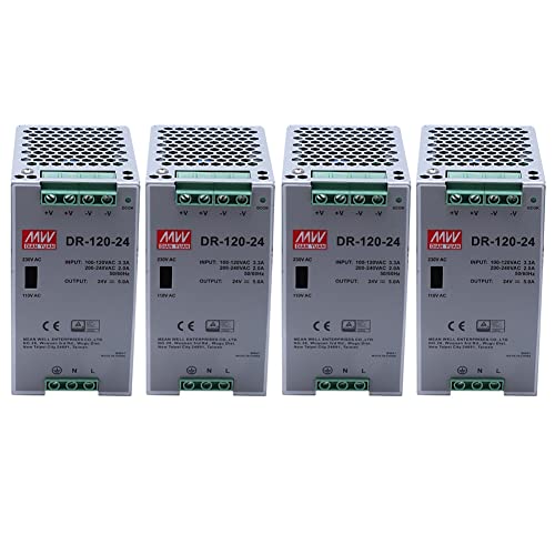 VENOAL 4X -120-24 120W Industrie Schienen Netzteil 24V 5A Schalt Netzteil Schienen Installation Schalt Netzteil von VENOAL