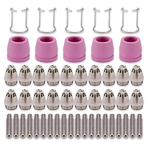 VENOAL AG60 SG-55 WSD-60 Plasmaschneider Schneidbrenner Spitze DüSen Verbrauchsmaterial-Kit Plasmaschneider ZubehöR 50PK von VENOAL