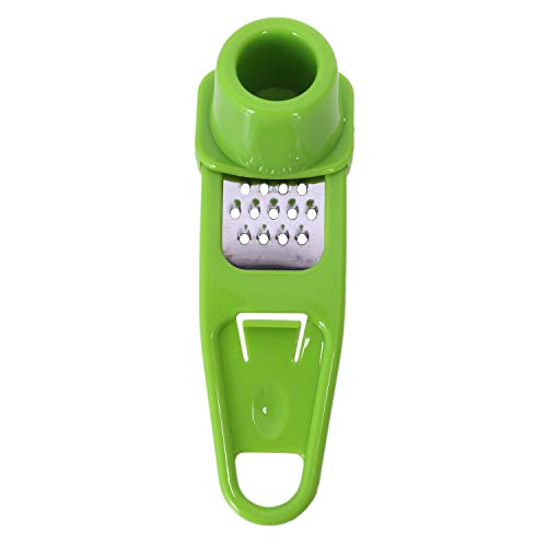 VENOAL Multifunktions Home KüChe Kunststoff Edelstahl Knoblauchpresse Chopper Cutter Knoblauch Schleifen KüChe Handwerkzeug KüChenhelfer (GrüN) von VENOAL