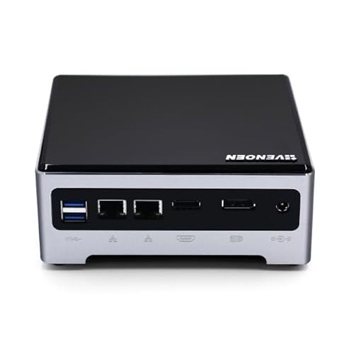 VENOEN Desktop Mini PC Core i7 7820HK,Small Computer,Eingebauter Lüfter,Windows 10 pro,16GB DDR4 RAM 512GB NVME SSD,AC WiFi Slot,HDMI1.4,DP1.2,USB3.0,Gigabit RJ45 LAN,Bluetooth,Compact Case von VENOEN