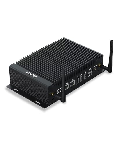 VENOEN Industrie Mini PC WIN11 Pro, Industrie Computer Core i3 Dual LAN, 2 x RS232/485 COM, Dual HD-MI + DP Unterstützung 3 Monitore, 6 x USB, GPIO, WiFi, BT 4.2, 8GB RAM 512GB SSD VENOEN Industrie Mini PC WIN11 Pro, Industrie Computer Core i3 Dual LAN, 2 x RS232/485 COM, Dual HD-MI + DP Unterstützung 3 Monitore, 6 x USB, GPIO, WiFi, BT 4.2, 8GB RAM 512GB SSD von VENOEN
