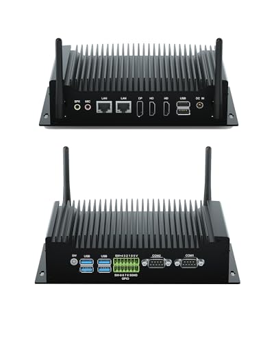 VENOEN Windows 11 Industrie Mini PC Core i5 10210U, Lüfterloser PC, 2* HD, DP, 3 Display, Dual LAN, GPIO, 2X DB9 COM, BT4.2, WiFi AC, 3G/4G Modulsteckplatz, RAID, Büro-PC, 16GB DDR4 RAM 256GB M.2 SSD VENOEN Windows 11 Industrie Mini PC Core i5 10210U, Lüfterloser PC, 2* HD, DP, 3 Display, Dual LAN, GPIO, 2X DB9 COM, BT4.2, WiFi AC, 3G/4G Modulsteckplatz, RAID, Büro-PC, 16GB DDR4 RAM 256GB M.2 SSD von VENOEN