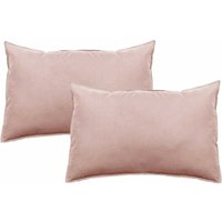 Vent Du Sud - Palace 2er-Pack Kissenbezüge reine Baumwolle gefärbt gewaschen 63 Fäden/cm² Südwind - Palace Rose - 2er-Pack Kissenbezüge 50 x 70 cm von VENT DU SUD