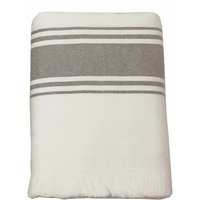 2er-Set Foutas Mykonos 90 x 185 cm + geschnittene Fransen / Eine Seite Leinen, eine Seite Bouclé Südwind - Kieselstein - 2er-Set Foutas Mykonos 90 x 2er-Set Foutas Mykonos 90 x 185 cm + geschnittene Fransen / Eine Seite Leinen, eine Seite Bouclé Südwind - Kieselstein - 2er-Set Foutas Mykonos 90 x von VENT DU SUD