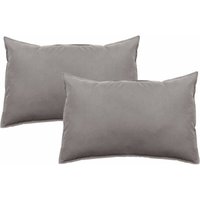 Vent Du Sud - 2er-Set Kissenbezüge Palace reine Baumwolle gefärbt gewaschen 63 Fäden/cm² Südwind - Palace Galet - 2er-Set Kissenbezüge 50 x 70 cm von VENT DU SUD